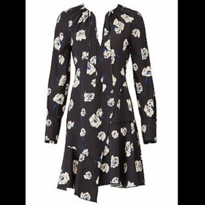 Derek Lam 10 Crosby Black Long Sleeve Sheath Dress